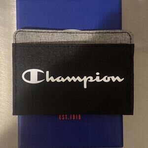 Champion Black / Grey Sports Card & Cash Wallet